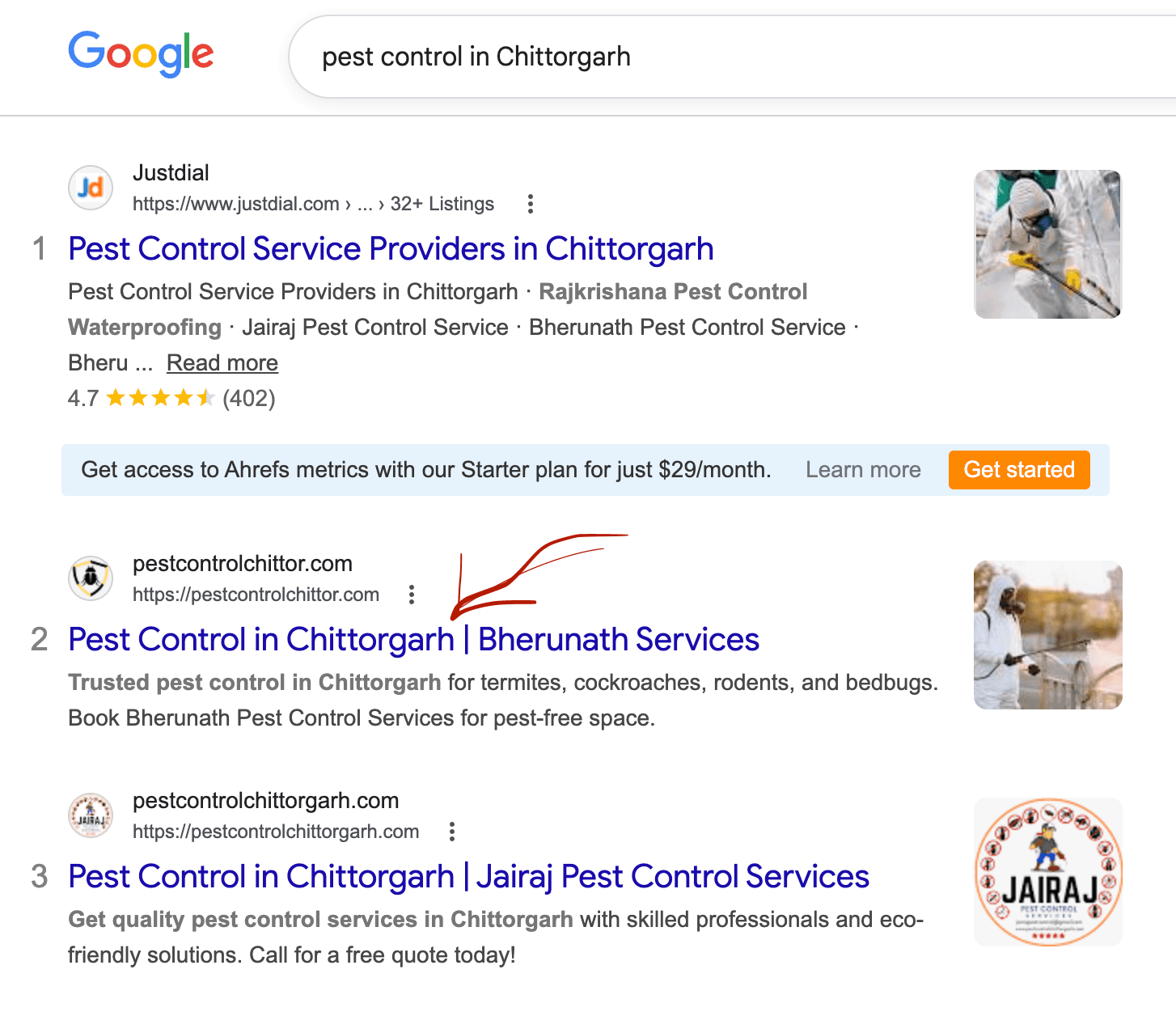 Bherunath Pest Control - Case Study