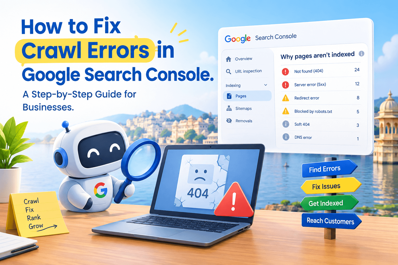 How to Fix Crawl Errors in Google Search Console. A Step-by-Step Guide for Businesses.